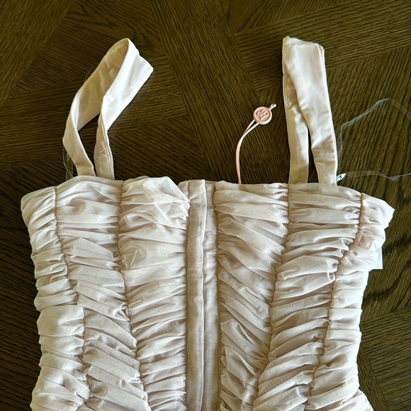 House of CB CATE CRYSTAL RUCHED MESH MINI DRESS. size Medium, $195 - Picture 16 of 16